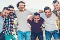 Men supporting one another